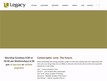Tablet Screenshot of legacyumc.org
